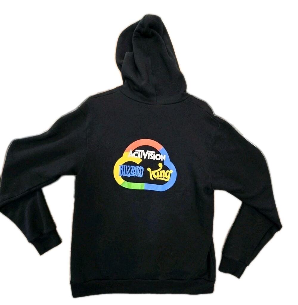 Activision Blizzard Hoodie Mens Large Full Zip Hooded Sweatshirt Video Games COD